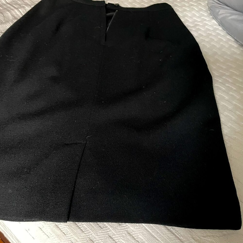 Black wool pencil skirt, size 4 or 6
